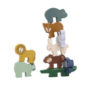 Jeu d'empilage - Animaux en bois 