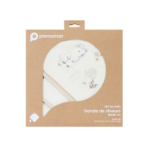 Set de bain cape + gant de toilette "Bande de Rêveurs" 