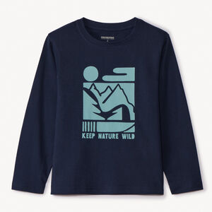 T-shirt manches longues printé pour garçon 