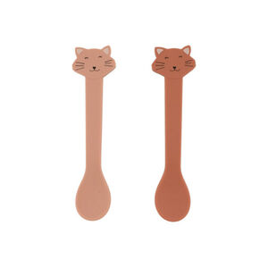 Lot de 2 cuillères en silicone Mrs. Cat rose 