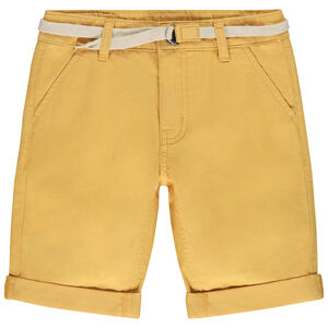 Bermuda ceinturé en twill pour garçon 