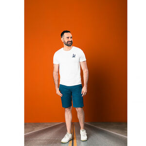 T-shirt manches courtes avec broderie et print Dad & Son pour homme 