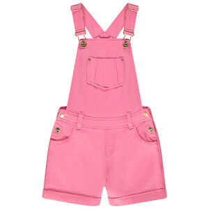 Salopette courte unie en lyocell pour fille 