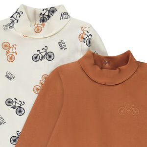 Sous-pull col roulé imprimé fantaisie pour bébé garçon 