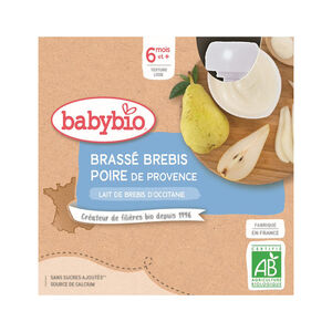 Brassé au lait de brebis et poire 