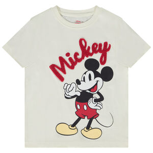 T-shirt manches courtes print Mickey Disney pour garçon 
