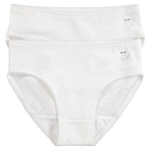 Lot de 2 culottes en coton avec logo pinté 