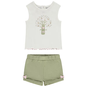 Ensemble 2 pièces pour bébé fille 