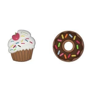 Set de 2 mini jouets de dentition Cupcake + Donut 