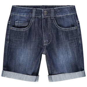 Bermuda en jean effet délavé pour garçon 