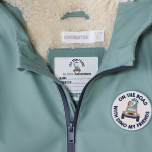 Parka gomme à capuche ludique pour bébé garçon 