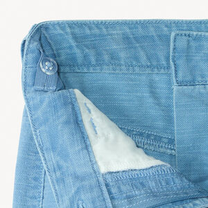 Pantalon droit large effet jean fille 