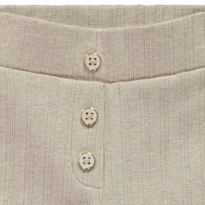 Caleçon en maille pointelle uni avec boutons fantaisie pour fille 