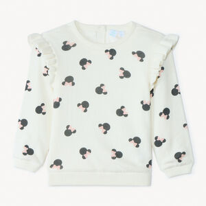 Pull en tricot imprimé Minnie Disney pour bébé fille 