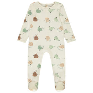 Dors-bien imprimé créatures végétales pour bébé garçon avec ouvertures différentes selon l'âge 