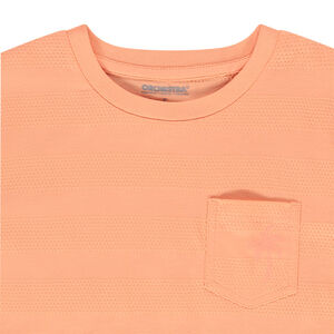 T-shirt manches courtes à poche print palmier 