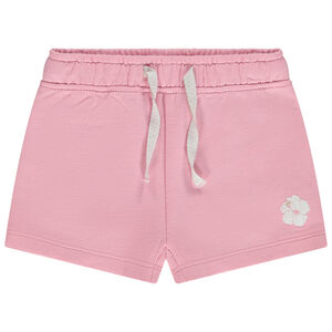 Short uni en molleton avec sugar print fleur hawaiienne pour bébé fille 