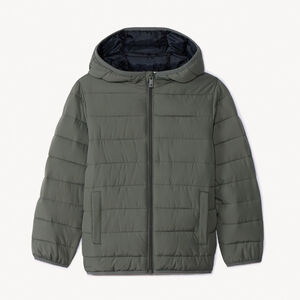 Doudoune fine matelassée à capuche pour garçon 