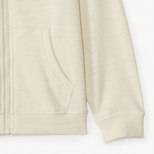 Gilet molleton uni à capuche garçon 