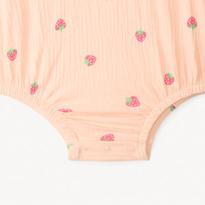 Robe 2-en-1 effet froissé avec imprimé fantaisie pour bébé fille 