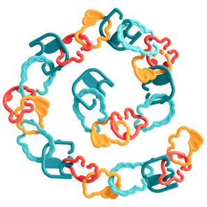 Jeu de 24 formes à accrocher 