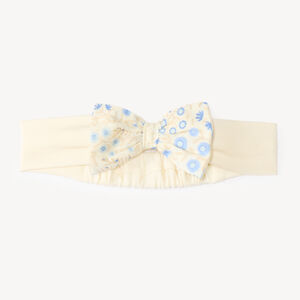 Bandeau à nœud imprimé fleuri pour bébé fille 