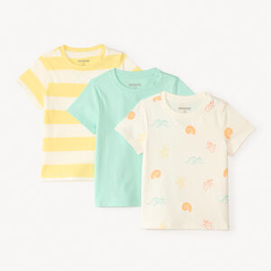 Lot de 3 t-shirts manches courtes fantaisie pour bébé garçon 