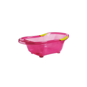 Baignoire rigide avec vidange – Rose translucide 