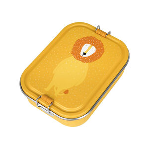 Lunchbox compartimentée en inox Mr. Lion jaune 