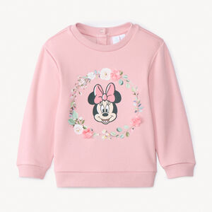 Sweat molleton Minnie Disney à fleurs 3D pour bébé fille 