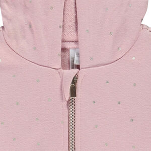 Gilet à capuche molletonné avec doublure en jersey pour bébé fille 