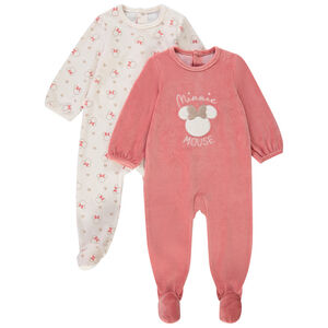 Lot de 2 dors-bien en velours Minnie Disney pour bébé fille 