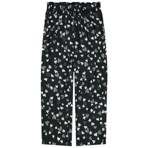 Pantalon fluide imprimé cœurs pour bébé fille 