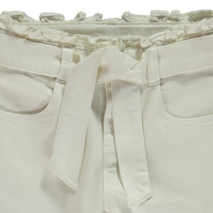 Jean paperbag ceinturé pour fille 