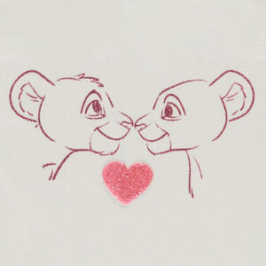 T-shirt manches courtes print Le Roi Lion pour bébé fille 