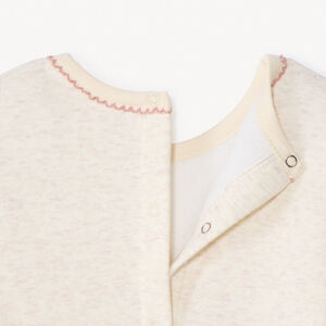 Dors-bien en velours à puff print Minnie Disney pour bébé fille avec ouvertures différentes selon l'âge 