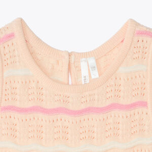 Débardeur en maille tricot fantaisie pour bébé fille 