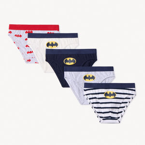 Lot de 5 slips motifs Batman Warner pour garçon 