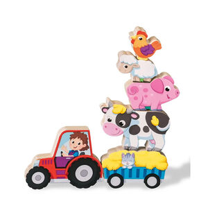 Puzzle en bois aimanté Apprendre à compter à la ferme Play+ 