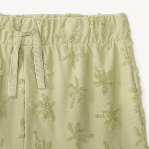 Ensemble 2 pièces t-shirt + short motifs palmiers pour bébé fille 