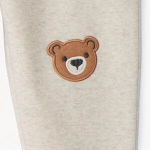 Jogging molleton à patchs ourson pour bébé 