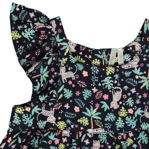 Top en voile imprimé jungle pour bébé fille 
