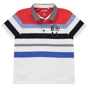 Polo manches courtes rayé pour enfant garçon 