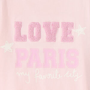 T-shirt manches longues brodé fantaisie pour bébé fille 