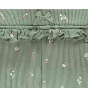 Caleçon long côtelé imprimé fantaisie pour bébé fille 