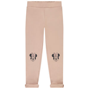 Legging uni avec print Minnie Disney aux genoux pour fille 