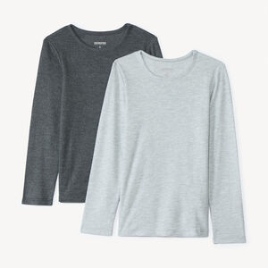 Lot de 2 maillots de corps manches longues thermiques pour garçon 