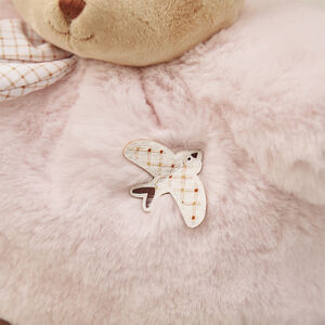 Peluche lapin Patapouf 25cm rose 