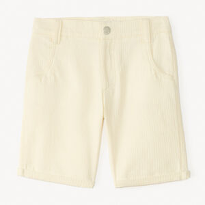Bermuda en toile texturée effet rayé pour garçon 