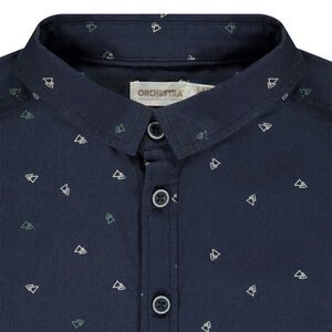 Chemise manches longues imprimé triangles pour garçon 